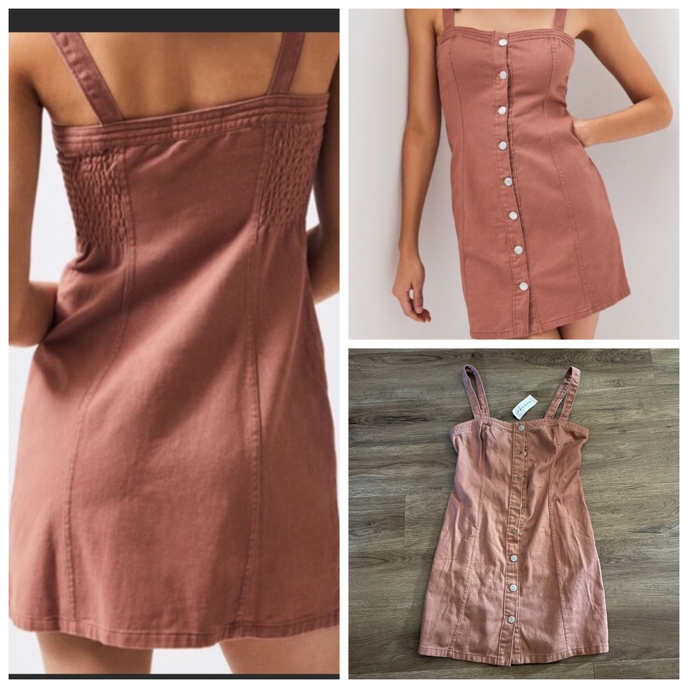 PacSun Slim Button Front Denim Dress.